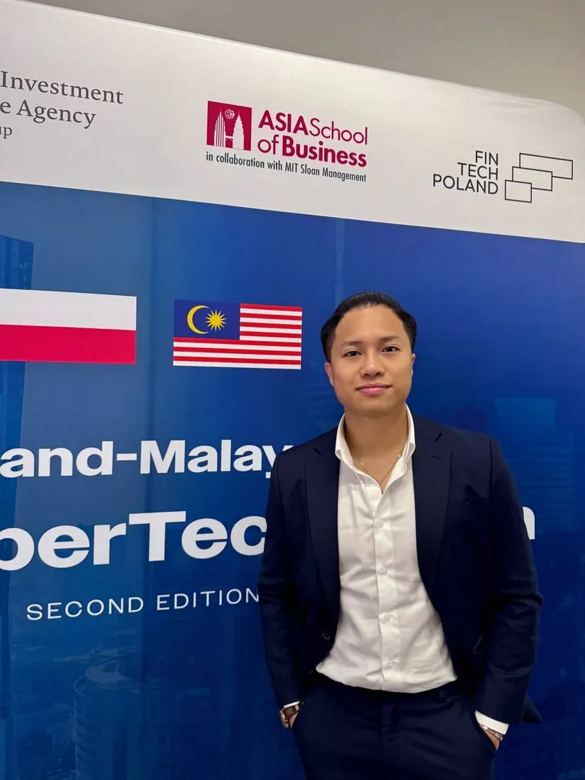 Cleven Chang at the second Poland and Malaysia FinTech Forum, Kuala Lumpur